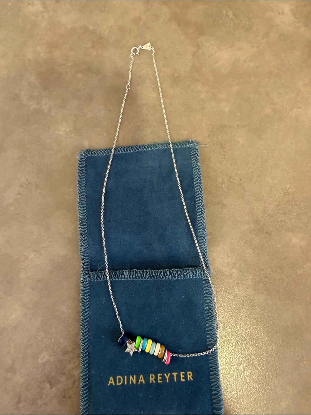 Adina Reyter necklace (15-16 in) with diamond pave and colored mini beads! ⭐️ - Picture 4 of 6